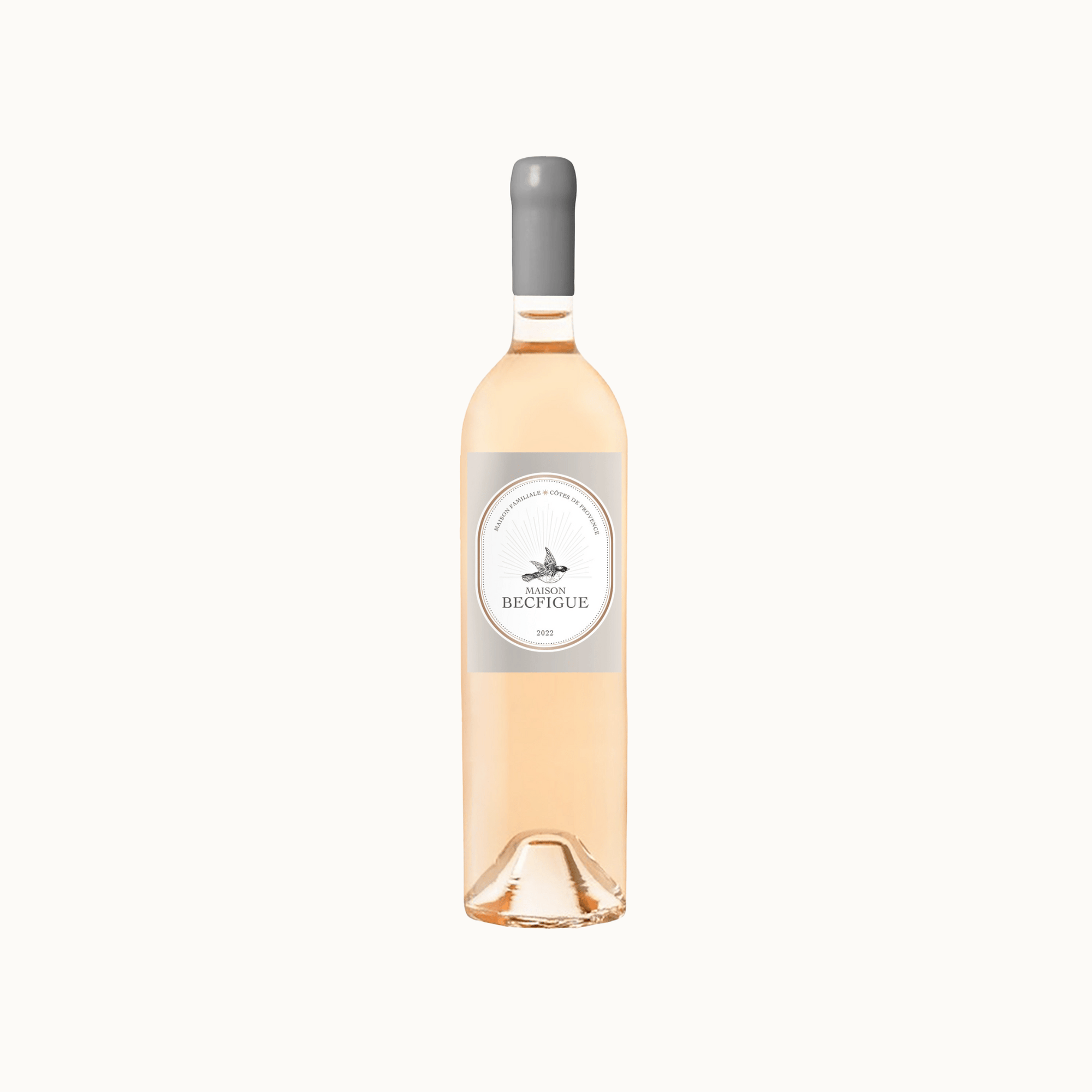 Rosé cuvée spéciale étiquette Maison Becfigue