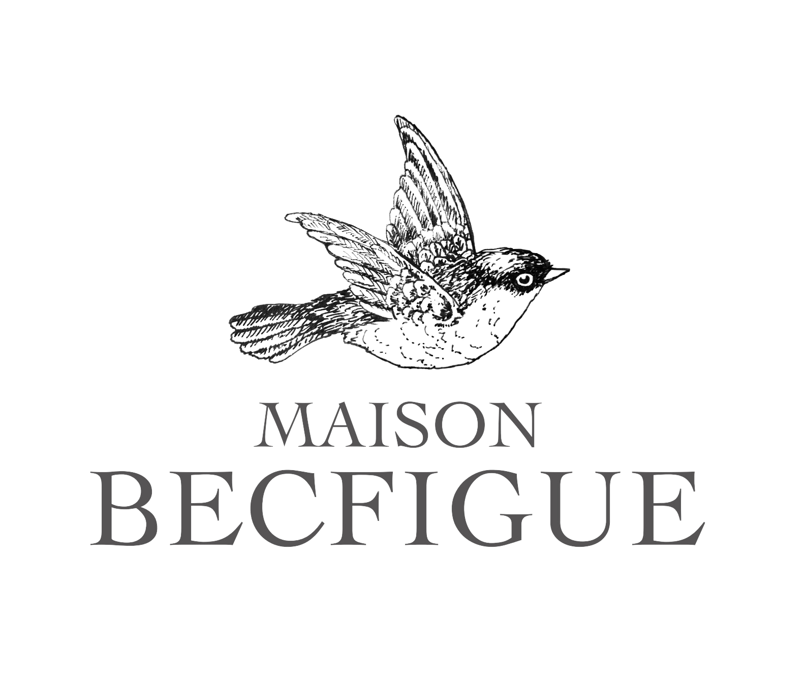 Logo foncé maison becfigue